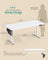 Electric Standing Desk - Wood - Cloud White - Height Adjustable with 4 Memory Heights and Storage Pocket