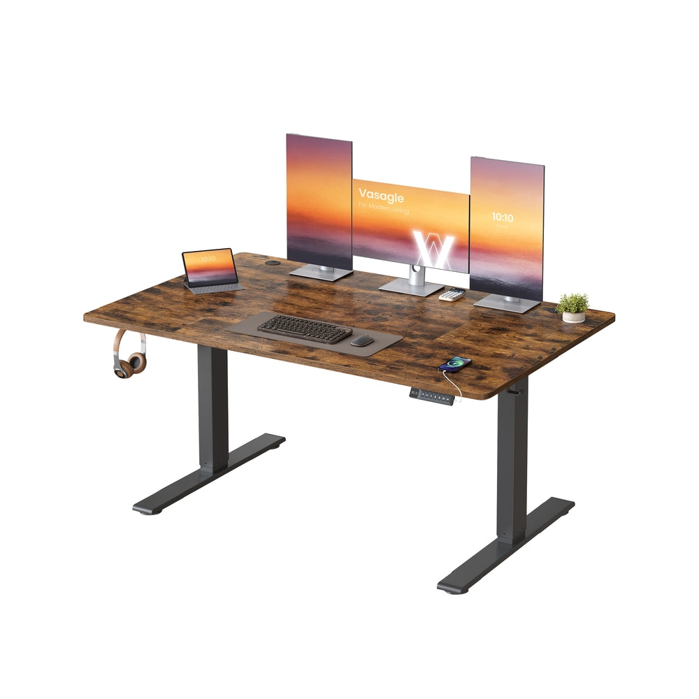 Electric Standing Desk - 140 x 80 - Particleboard - USB C Port