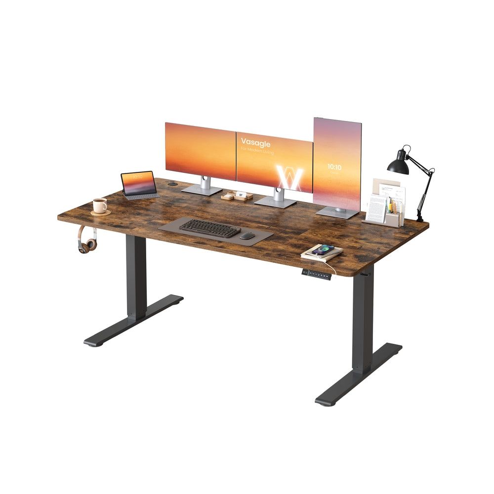Electric Standing Desk - 63" x 31.5" - Particleboard - Height Adjustable