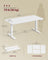 Electric Standing Desk - 140 x 80 - Particleboard - USB-C Port