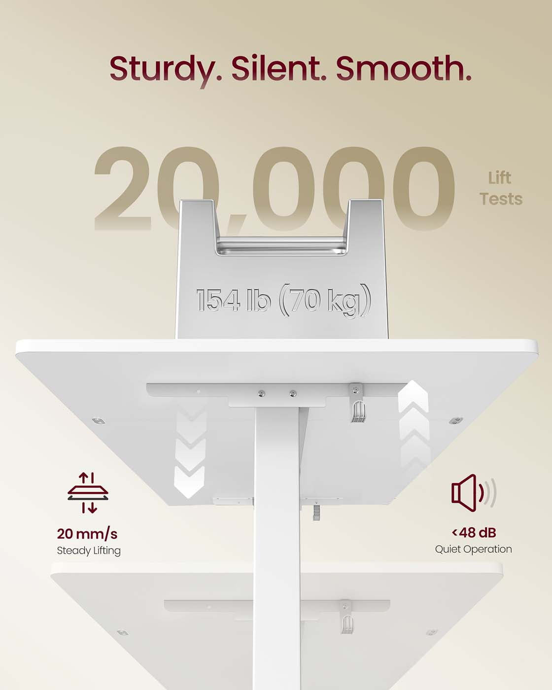 Electric Standing Desk - Wood - Rustic Brown - Height Adjustable with Built-in Drawer and Monitor Stand