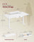 Electric Standing Desk - Wood - Rustic Brown - Height Adjustable with Built-in Drawer and Monitor Stand