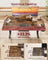 Electric Standing Desk - Wood - Rustic Brown - Height Adjustable with Monitor Stand and USB-C Port