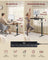 Electric Standing Desk - Wood - Rustic Brown - Height Adjustable with Monitor Stand and USB-C Port