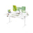 Electric Standing Desk - Wood - Rustic Brown - Height Adjustable with Built-in Drawer and Monitor Stand