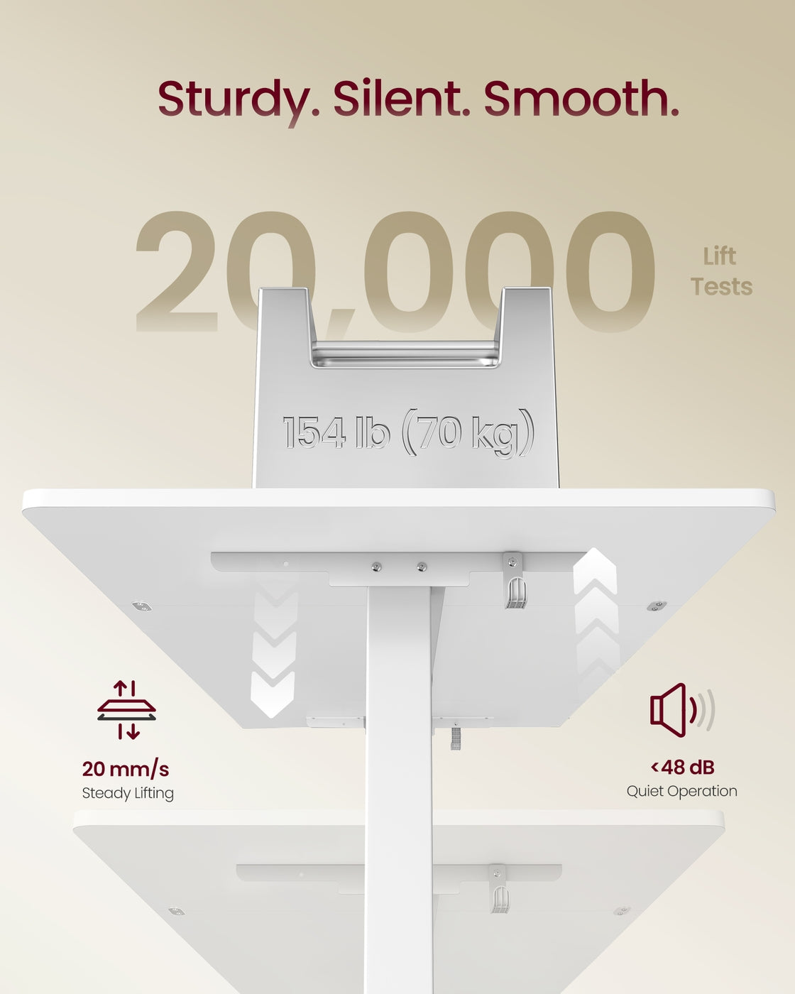 Electric Standing Desk - Wood - Rustic Brown - Height Adjustable with Built-in Drawer and Monitor Stand