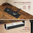 L-Shaped Electric Desk - Wood - Rustic Brown - Height-Adjustable with Charging Station and Memory Function