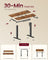 Electric Standing Desk - 100x60 - Steel - Height Adjustable