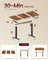 Electric Standing Desk - 120 x 60 cm - Steel - Height Adjustable