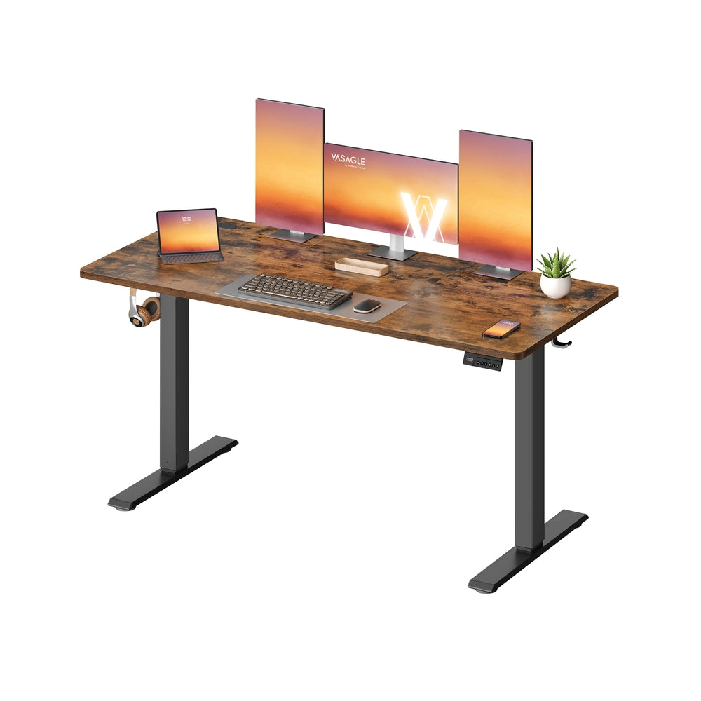 Electric Standing Desk - 140 x 60 - Steel - Height Adjustable
