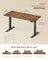 Electric Standing Desk - 140 x 60 - Steel - Height Adjustable