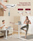 Overbed Table - Wood - Cloud White - Adjustable Height with Wheels and Device Slots