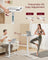 Overbed Table - Wood - Cloud White - Adjustable Height with Wheels and Device Slots