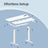 Electric Standing Desk - 120L - Steel - Height Adjustable