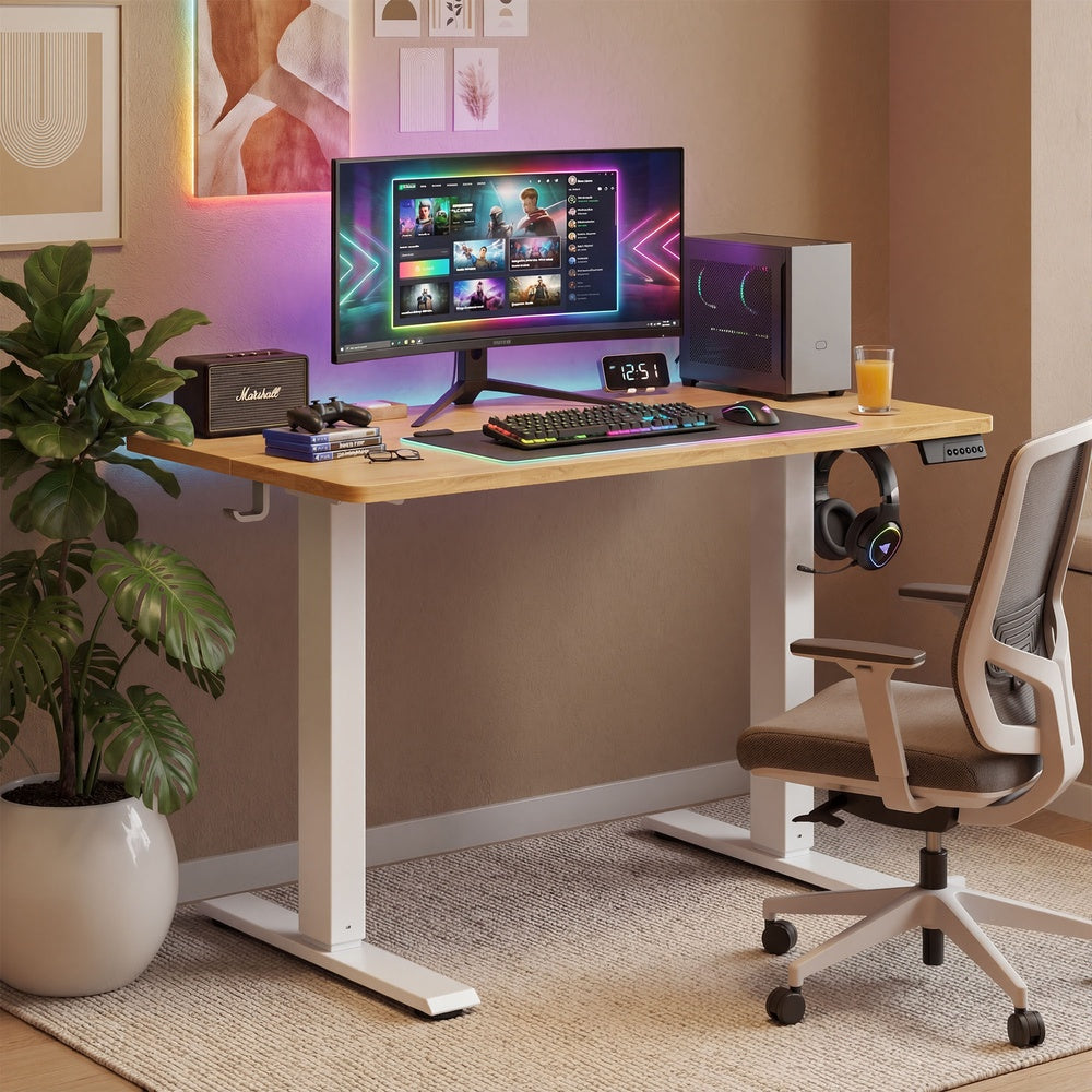 Electric Standing Desk - 120L - Steel - Height Adjustable