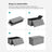 Storage Ottoman - Linen-Look Fabric - Light Grey - 80L Capacity