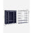 Fabric Wardrobe - Canvas - Navy Blue - 12 Shelves and Clothes Hanging Rail