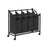 Laundry Sorter Trolley - Fabric - Black - Sturdy Design with 4 Removable 35L Bags
