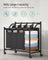 Laundry Sorter Trolley - Fabric - Black - Sturdy Design with 4 Removable 35L Bags