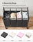 Laundry Sorter Trolley - Fabric - Black - Sturdy Design with 4 Removable 35L Bags