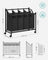 Laundry Sorter Trolley - Fabric - Black - Sturdy Design with 4 Removable 35L Bags
