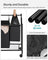 Laundry Sorter Trolley - Fabric - Black - Sturdy Design with 4 Removable 35L Bags