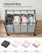 Rolling Laundry Sorter - Fabric - Black - Includes 4 Removable Bags