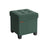 Foldable Storage Ottoman - Weight Capacity 300 kg - Fabric - Ink Black