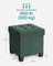 Foldable Storage Ottoman - Fabric - Retro Green