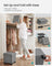 Foldable Storage Ottoman - Fabric - Dove Grey - Compact Foot Rest with High Load Capacity