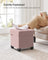 Foldable Storage Ottoman - Weight Capacity 300 kg - Fabric - Jelly Pink