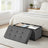 Storage Ottoman Bench - Fabric - Ink Black - Foldable with Storage