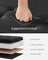 Storage Ottoman Bench - Fabric - Ink Black - Foldable with Legs and Storage