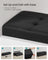 Storage Ottoman Bench - Fabric - Ink Black - Foldable with Legs and Storage