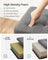 Foldable Storage Ottoman Bench - Fabric - Dark Grey - Versatile Footrest with Storage