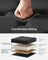 Foldable Storage Ottoman - Padded Fabric - Ink Black - 40L Capacity