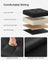 Foldable Storage Ottoman - Fabric - Ink Black - Versatile Use as Bench