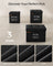 Foldable Storage Ottoman - Fabric - Ink Black - Versatile Use as Bench