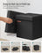 Foldable Storage Ottoman - Fabric - Ink Black - Versatile Use as Bench
