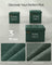 Storage Ottoman - Fabric - Retro Green - Foldable Design