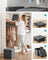 Storage Ottoman - Fabric - Dark Grey - Versatile Footrest and Storage Solution