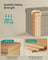 Foldable Storage Ottoman - Fabric - Camel Brown - Multi-functional Bench and Footrest