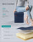 Foldable Storage Ottoman - Fabric - Midnight Blue - Multipurpose Footrest and Storage Solution