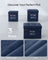 Foldable Storage Ottoman - Fabric - Midnight Blue - Multipurpose Footrest and Storage Solution