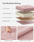 Foldable Storage Ottoman - Fabric - Jelly Pink - Versatile Footrest and Storage Solution