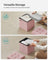 Foldable Storage Ottoman - Fabric - Jelly Pink - Versatile Footrest and Storage Solution