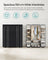 Canvas Wardrobe - Fabric - Black - 12 Shelves with Clothes Hanging Rail