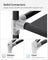 Canvas Wardrobe - Fabric - Black - 12 Shelves with Clothes Hanging Rail