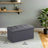 Storage Ottoman Bench - Fabric - Ink Black - Foldable with Storage