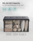 Foldable Ottoman - Fabric - Coffee Brown - Cube Storage with High Weight Capacity